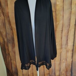 XL MYOBE Women's Elegant Black Long Sleeve Sweater